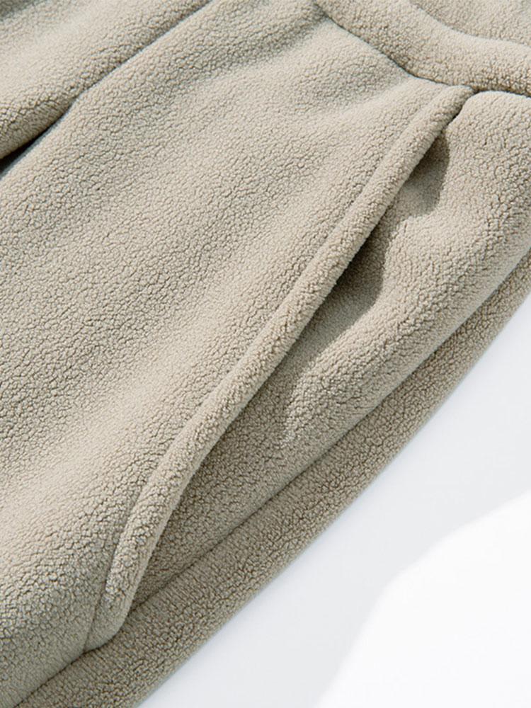 Polar Fleece Loose Fit Straight Leg Pants