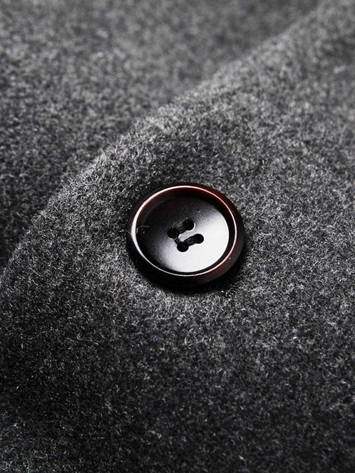 Lapel Woolen Overcoat
