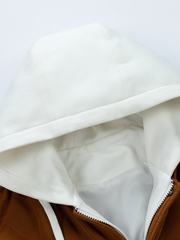 2 in 1 Quilted Hooded Baseball Jacket