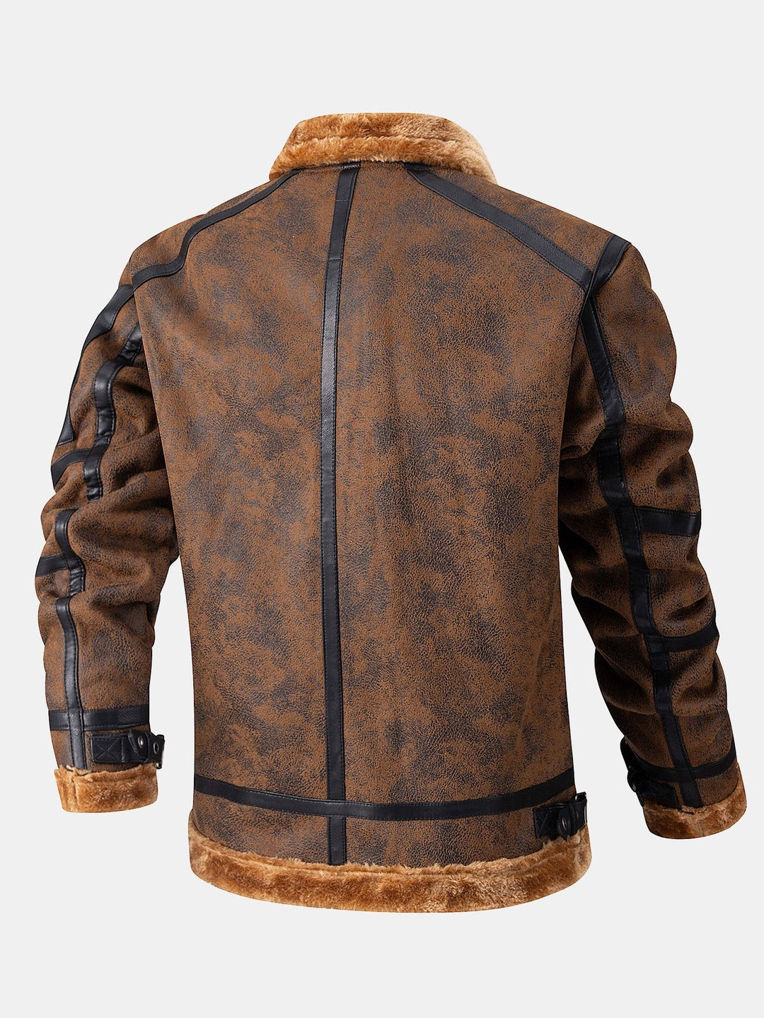 Faux Fur Lined Suede Jacket