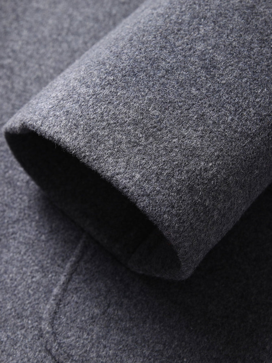 Long Line Wool Blended Overcoat