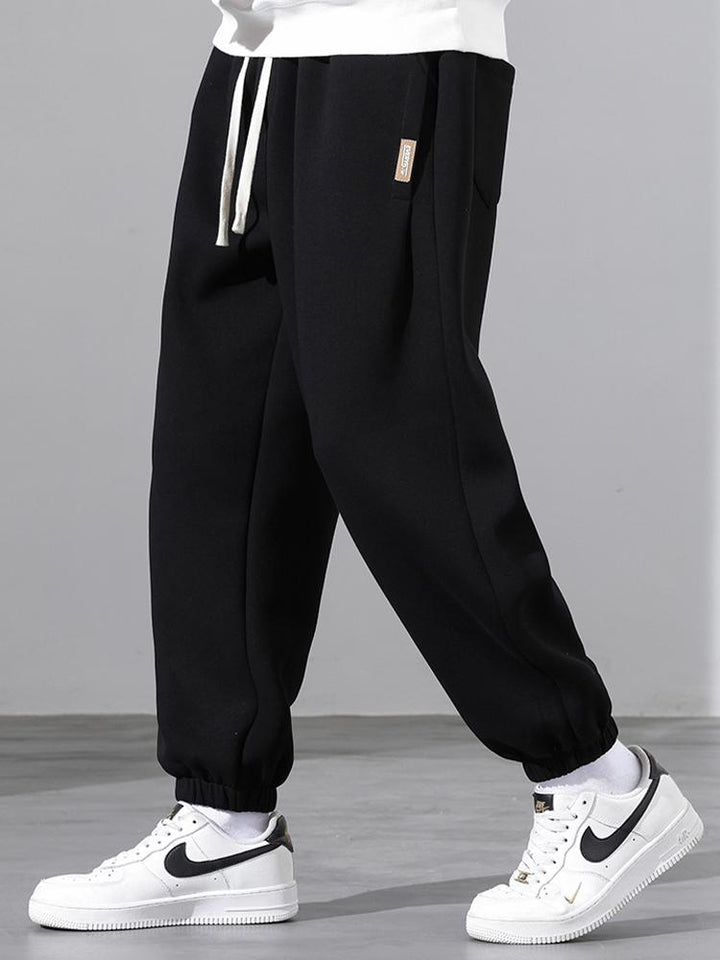 Drawstring Cotton Jogging Pants