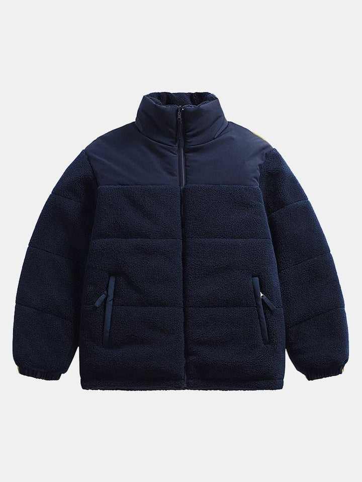Double Side Teddy Puffer Coat