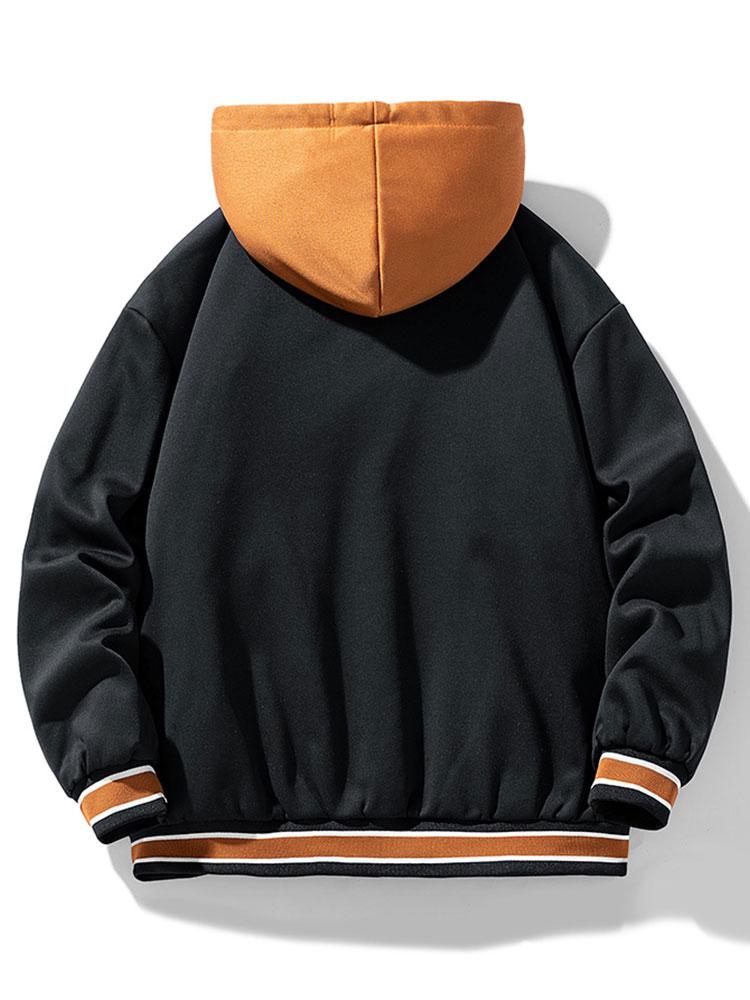 2 In 1  Hooded Baseball Jacket