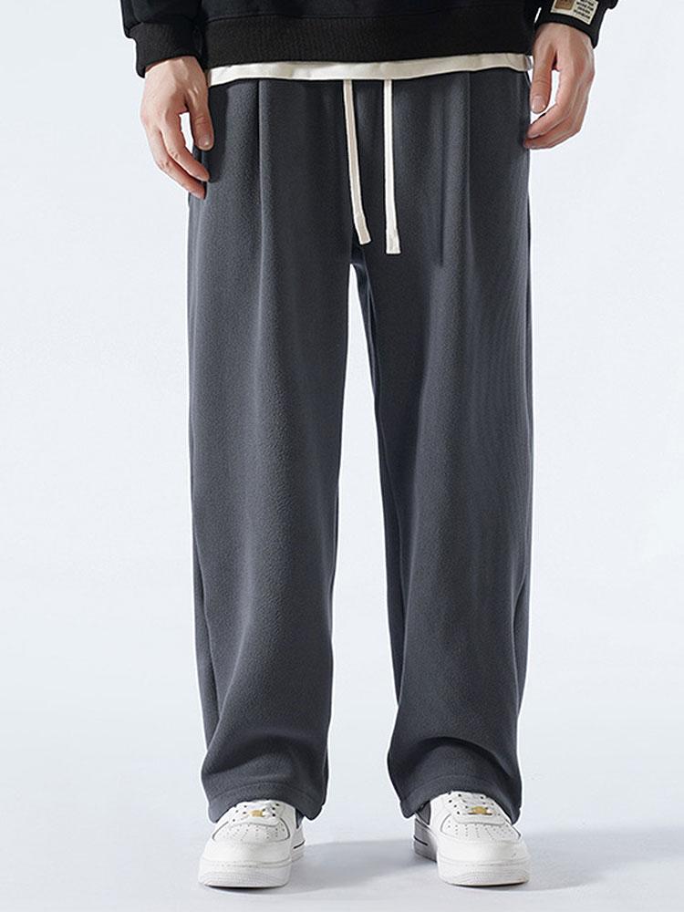 Polar Fleece Loose Fit Straight Leg Pants