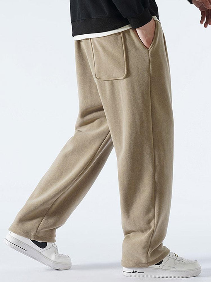 Polar Fleece Loose Fit Straight Leg Pants