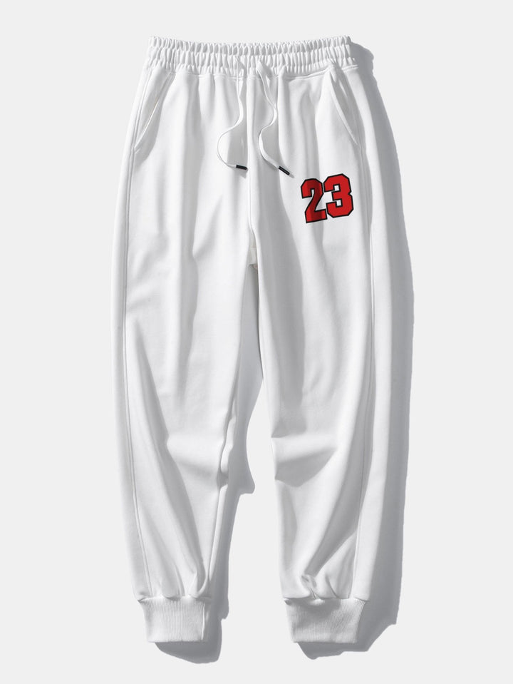 Number 23 Print Jogging Pants