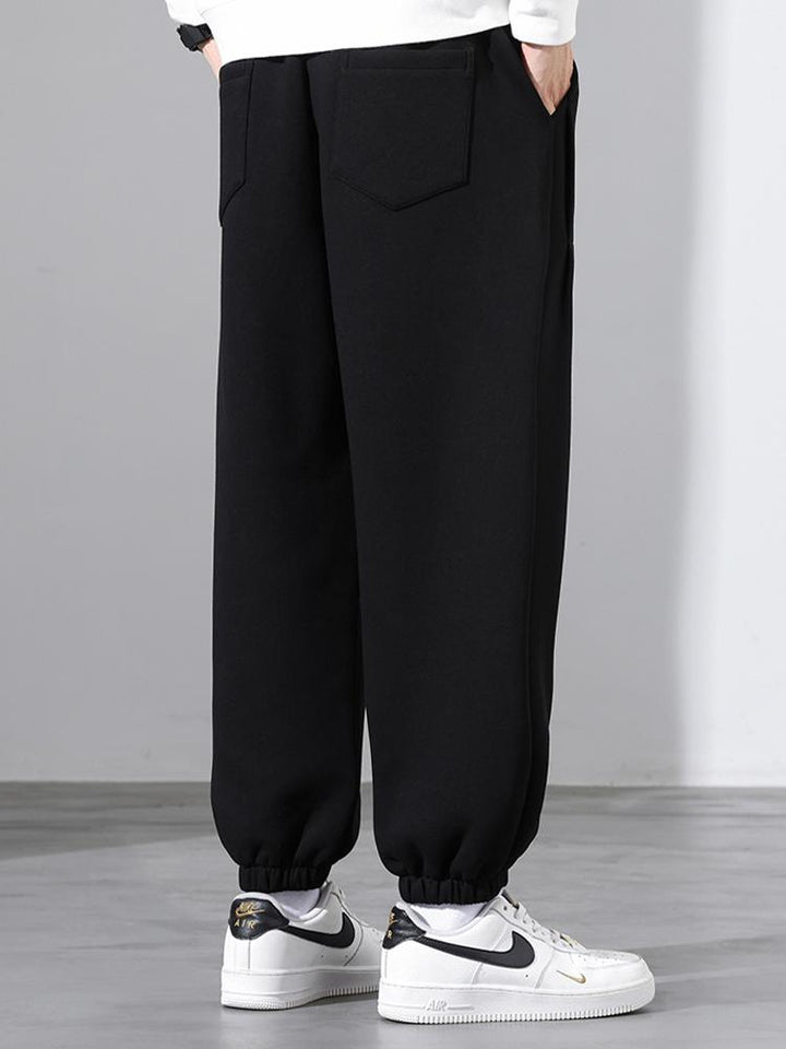 Drawstring Cotton Jogging Pants