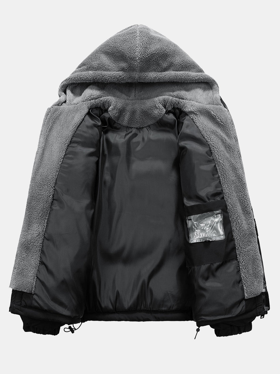 2 In 1 Teddy Hooded Puffer Jacket