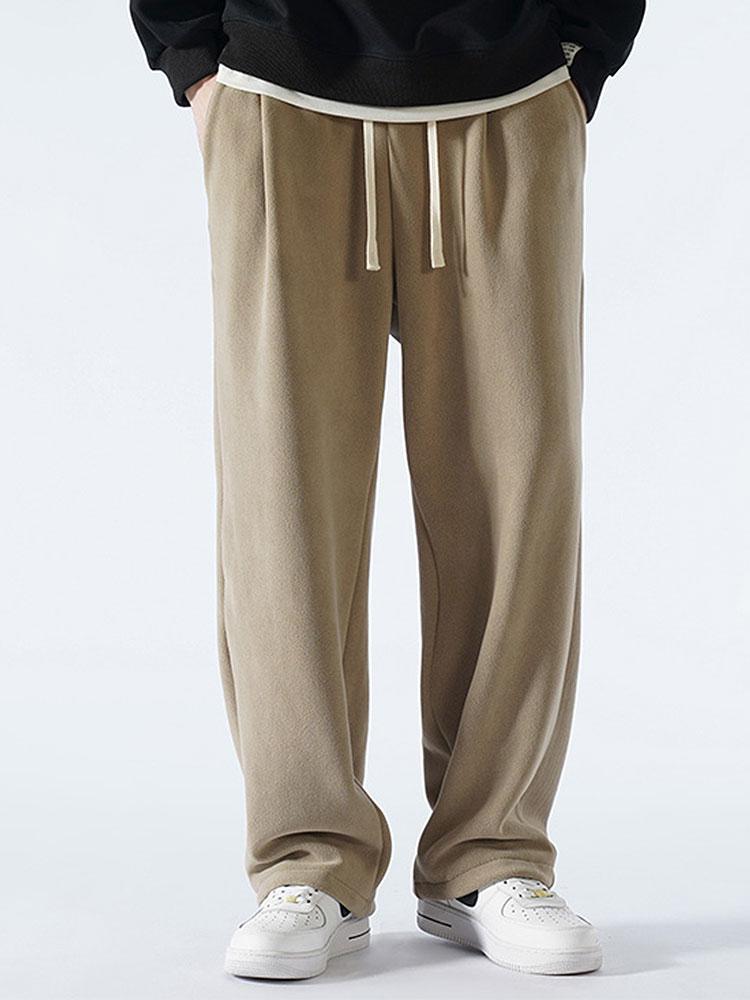 Polar Fleece Loose Fit Straight Leg Pants