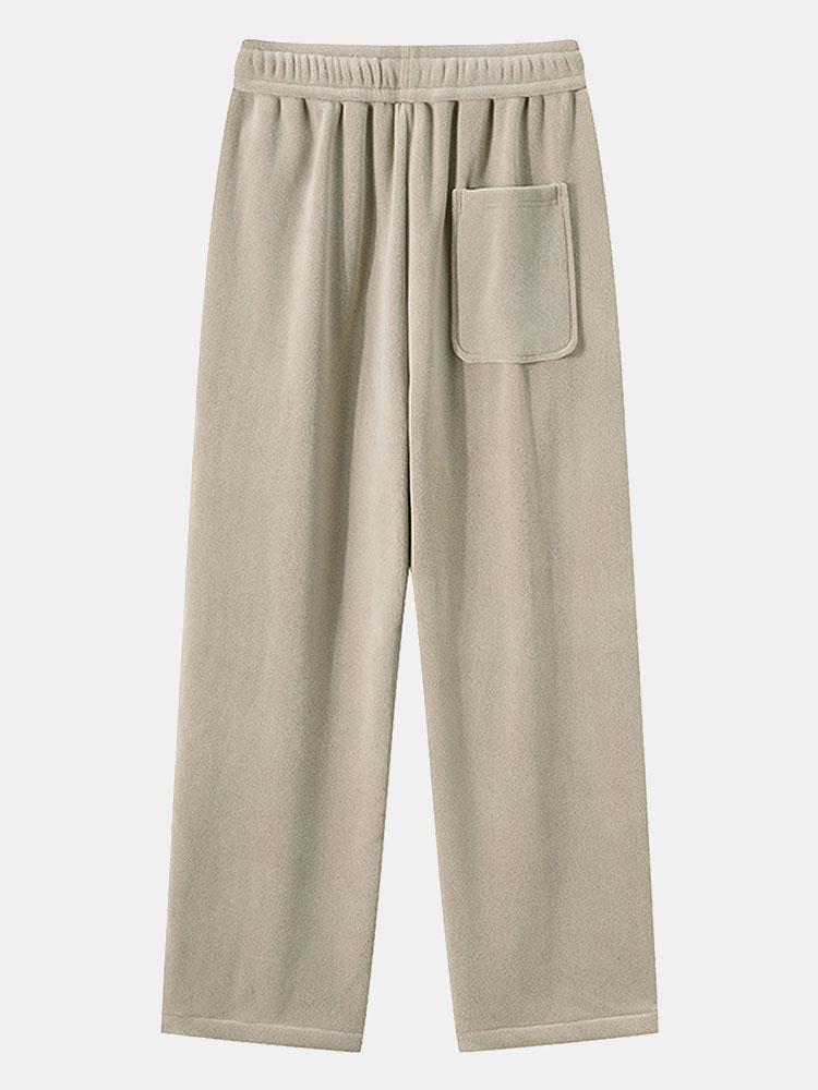Polar Fleece Loose Fit Straight Leg Pants