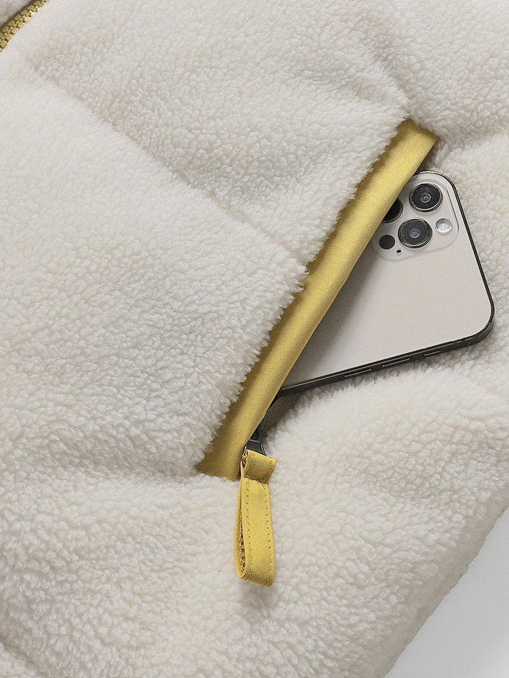 Double Side Teddy Puffer Coat