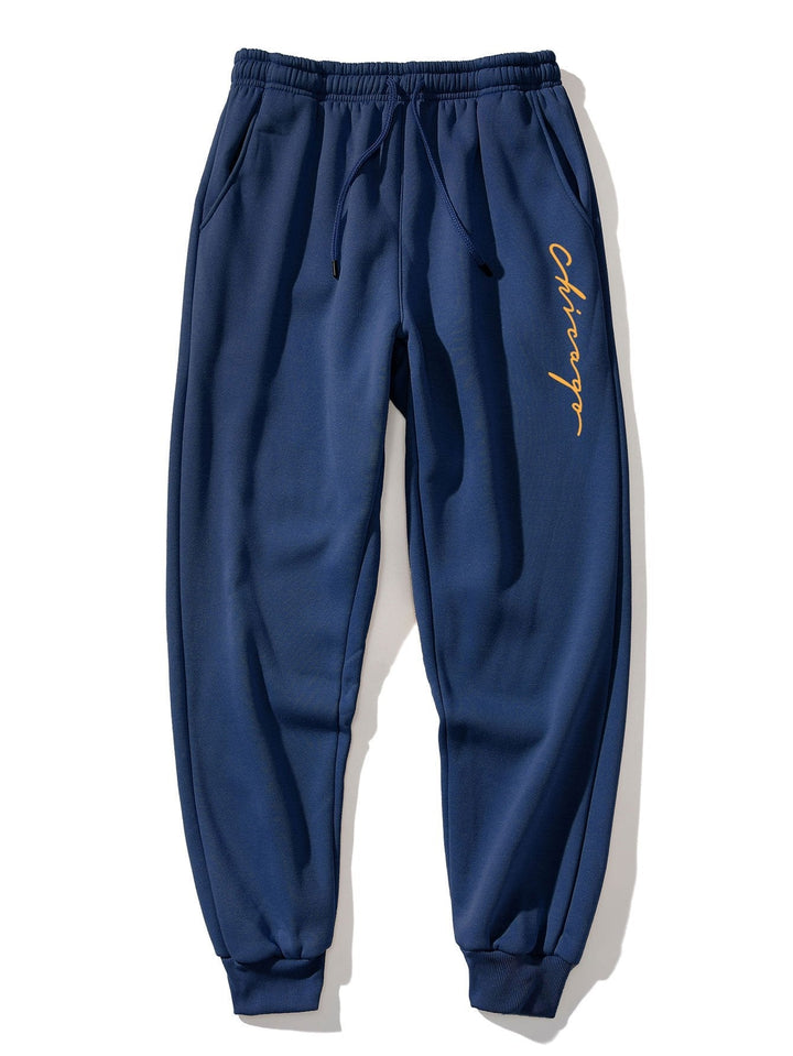 3 Pieces Chicago Print Jogger Pants
