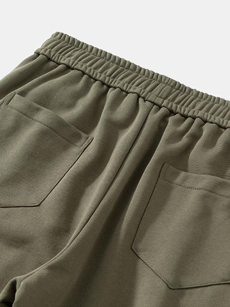 Drawstring Cotton Jogging Pants