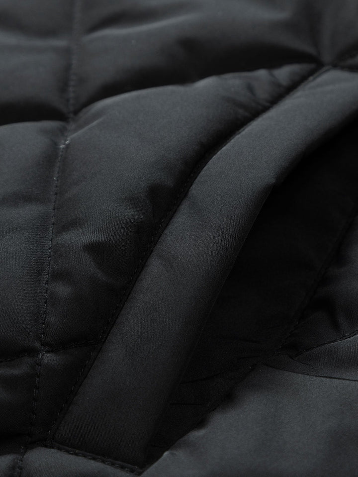 2 in 1 Quilted Hooded Baseball Jacket