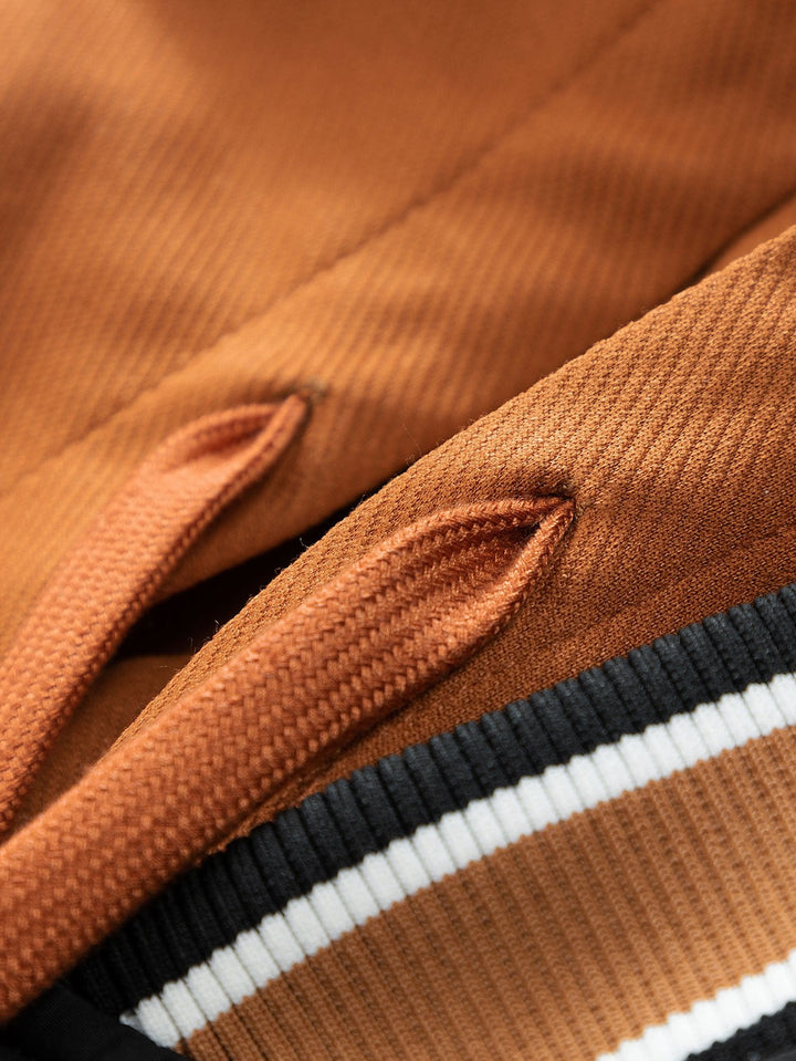 2 in 1 Quilted Hooded Baseball Jacket