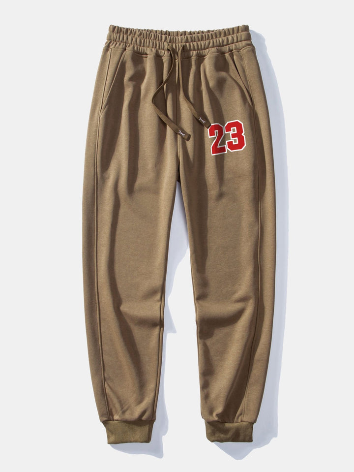 Number 23 Print Jogging Pants
