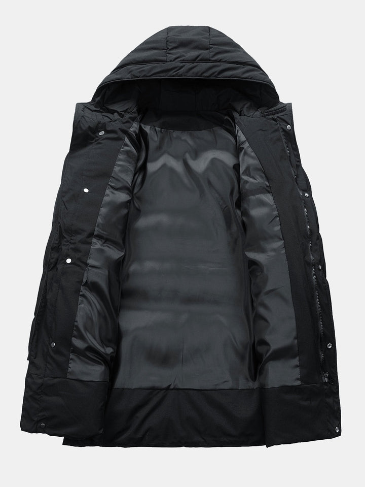 Long Line Hooded Puffer Coat