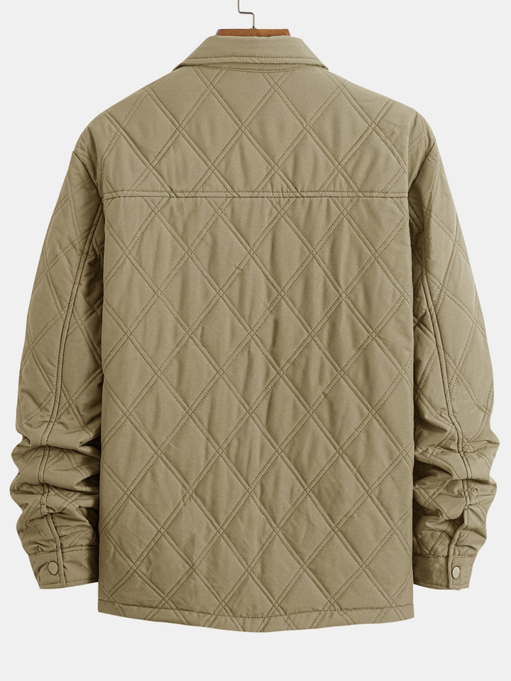 Quilted Button Up Overshirt