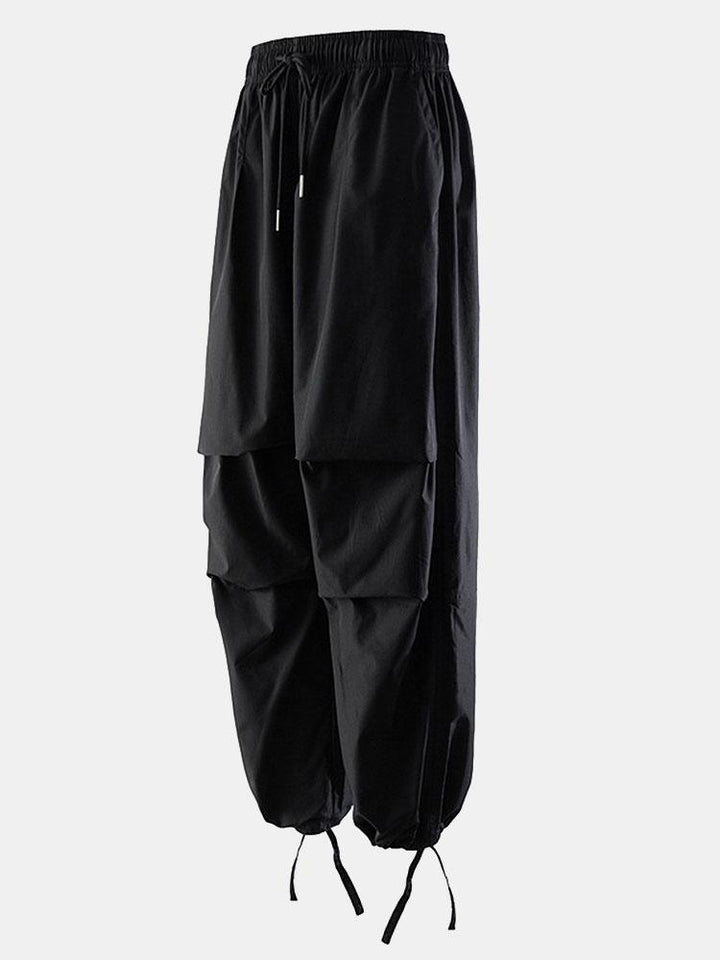 Solid Parachute Pants
