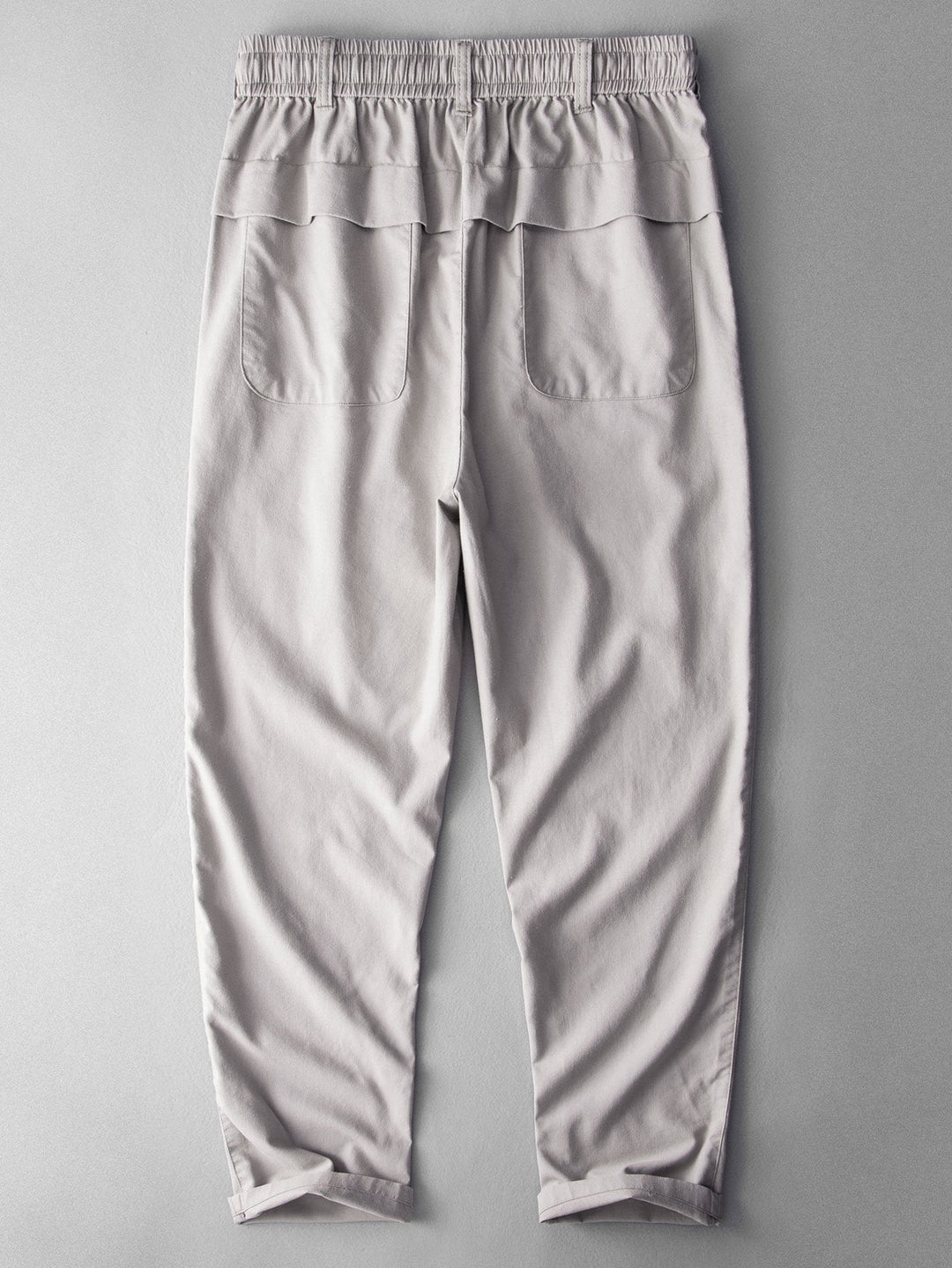 Straight Leg Linen Cotton Blend Pants