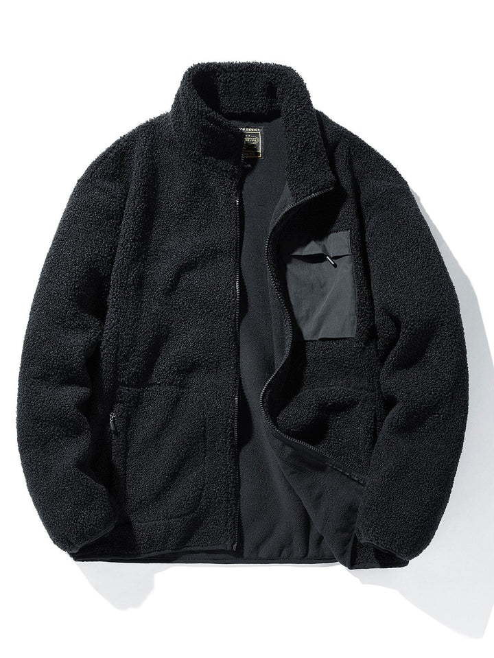 Teddy Fleece Zip Up Coat