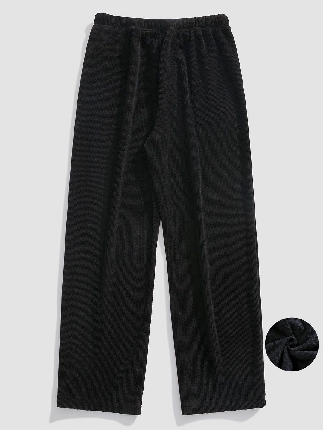Polar Fleece Lined Straight Leg Corduroy Pants