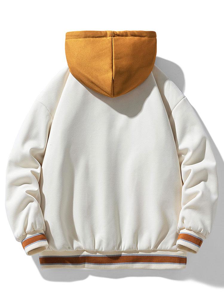 2 In 1  Hooded Baseball Jacket