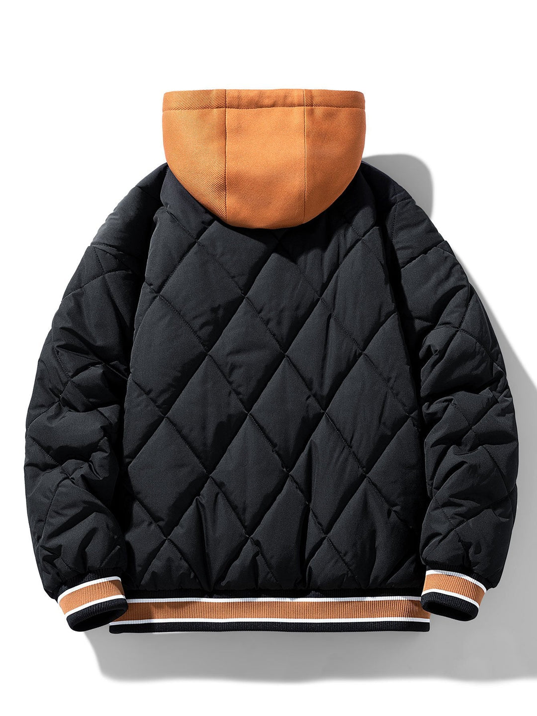 2 in 1 Quilted Hooded Baseball Jacket