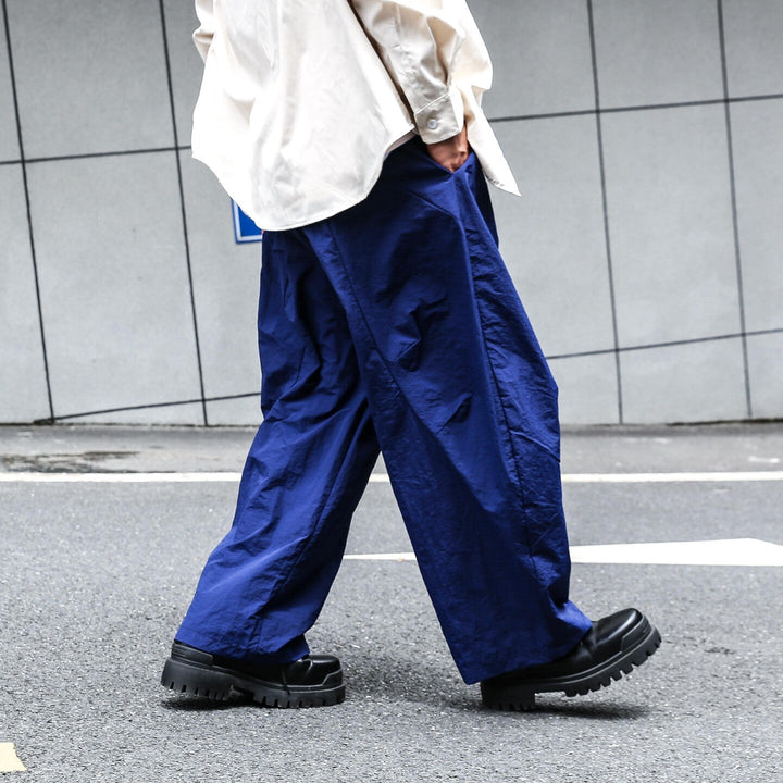 Retro Quick-drying Pleated Outdoor Trousers