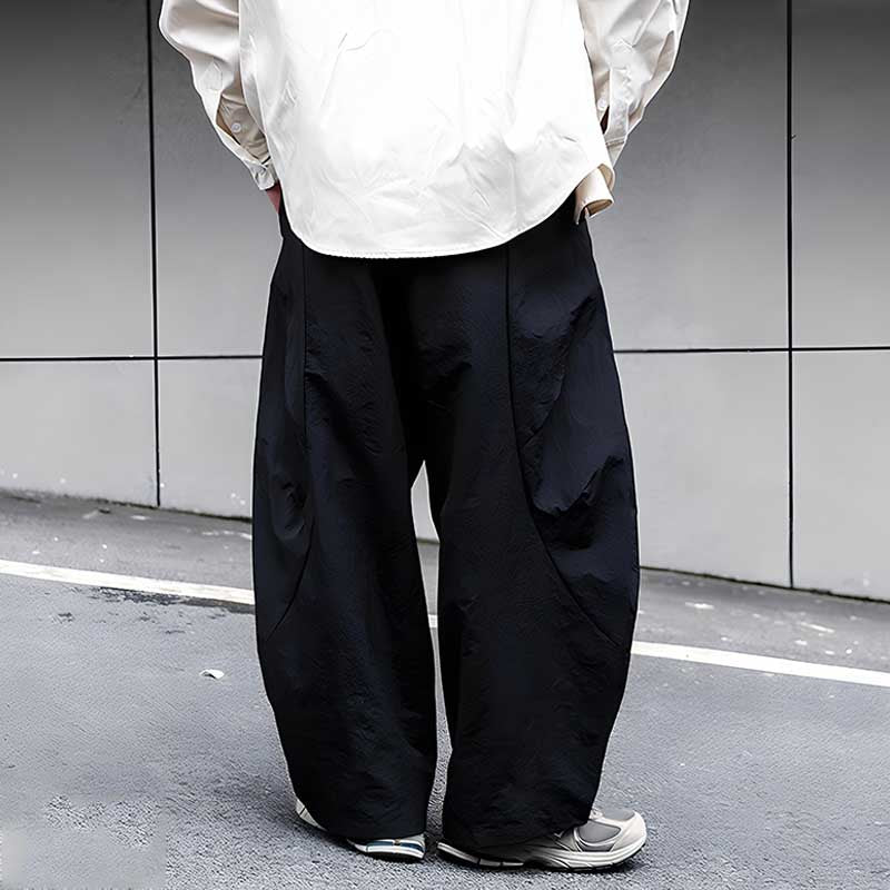 Retro Quick-drying Pleated Outdoor Trousers