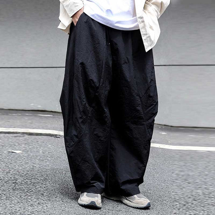 Retro Quick-drying Pleated Outdoor Trousers