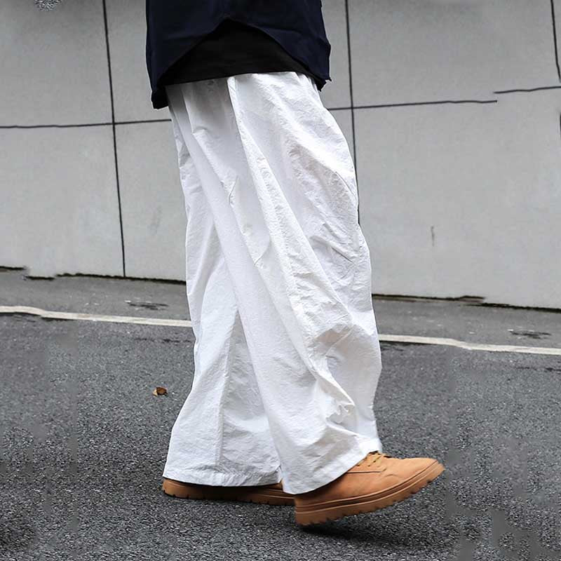 Retro Quick-drying Pleated Outdoor Trousers