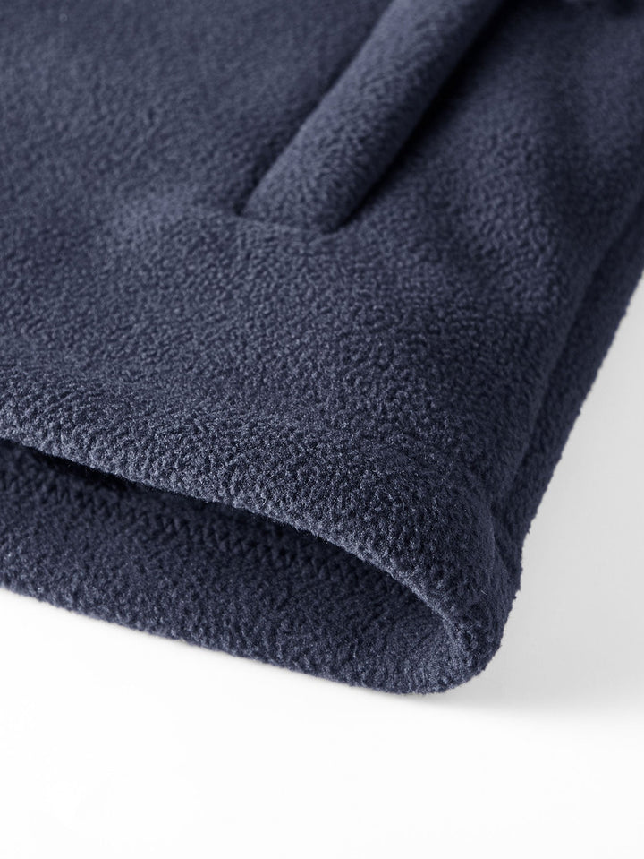 Teddy Fleece Lined Polar Fleece Hooded Coat